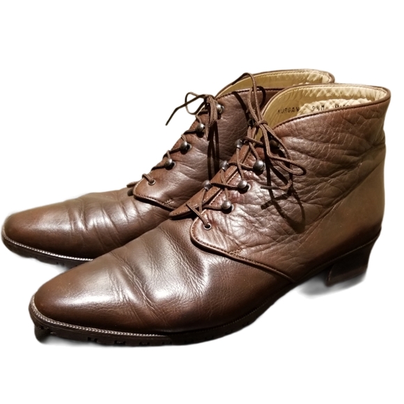 Vintage BALLY Womens Leather Boots (Size 9.5M) - Picture 2 of 11